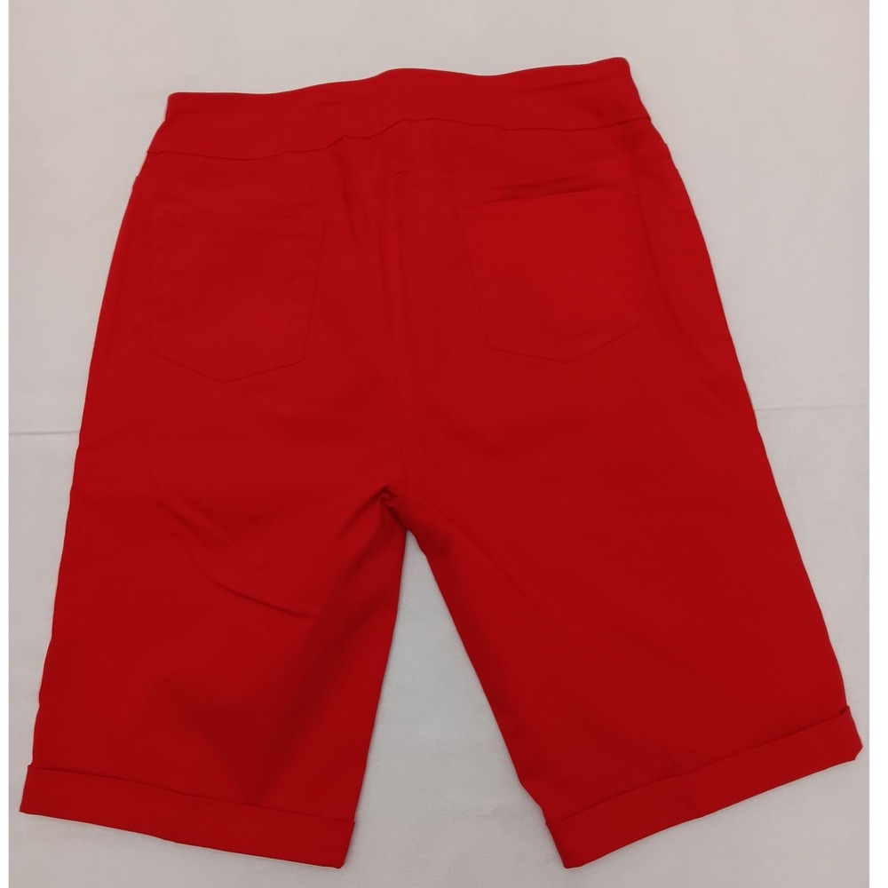 Soft Surroundings Women's Pull On Shorts Lot of 4 Denim Red Black Size Small - Picture 6 of 14